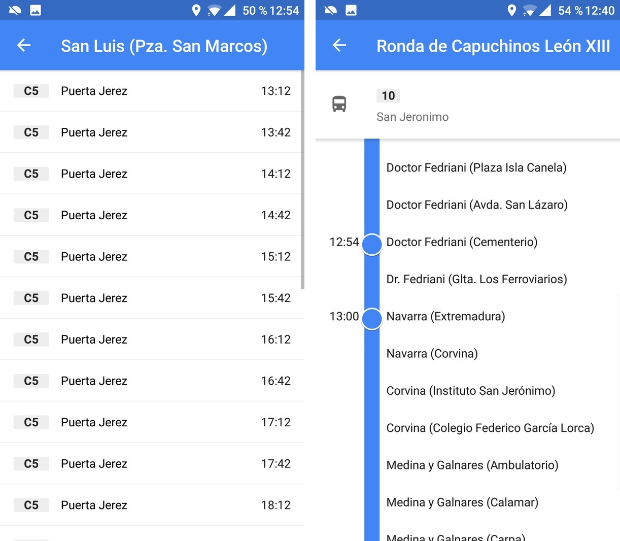 Cómo consultar paradas y horarios de bus con Google Maps