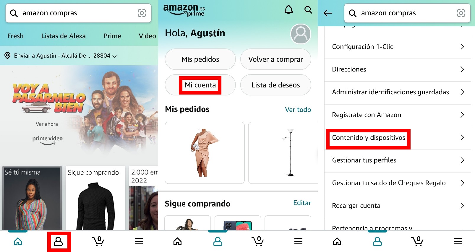 Cómo cerrar sesión en Amazon Compras