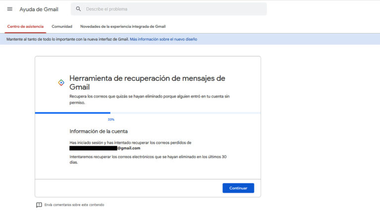 Cómo recuperar en Gmail correos eliminados de la papelera