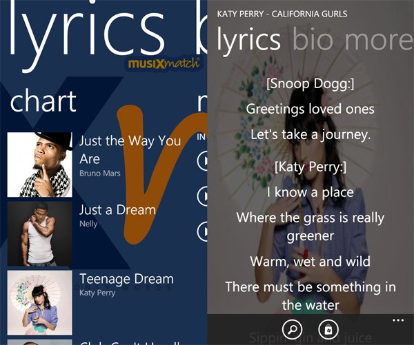 Lyrics, encuentra la letra de las canciones con esta aplicación para Nokia y Windows Phone 7