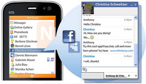 Nimbuzz Mobile, llama, chatea y enví­a mensajes gratis desde el móvil