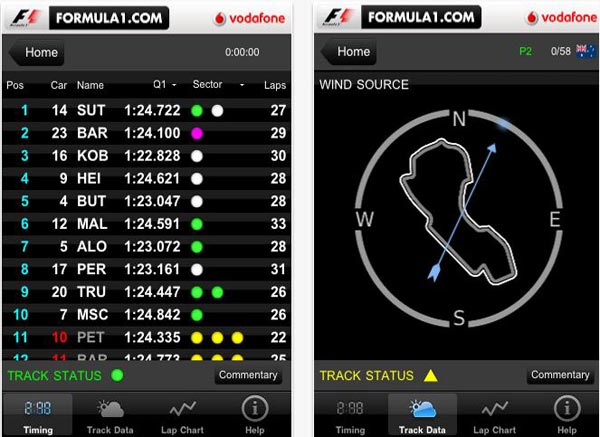 Formula 1.com 2011, toda la información de la Formula 1 en tu móvil