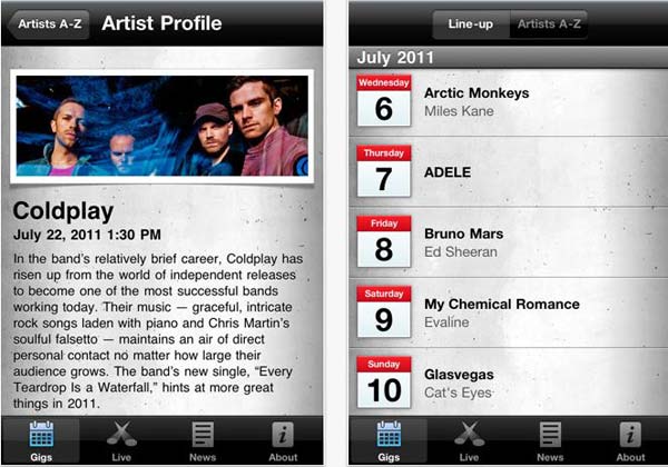 iTunes Festival London 2011, toda la información del Festival en tu iPhone