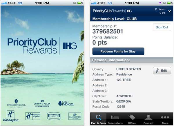 Priority Club Rewards, reserva en cualquier hotel de la cadena IHG desde  iPhone