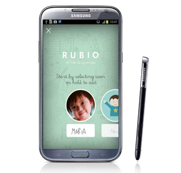Los cuadernos Rubio llegan a Android con el Galaxy Note 2