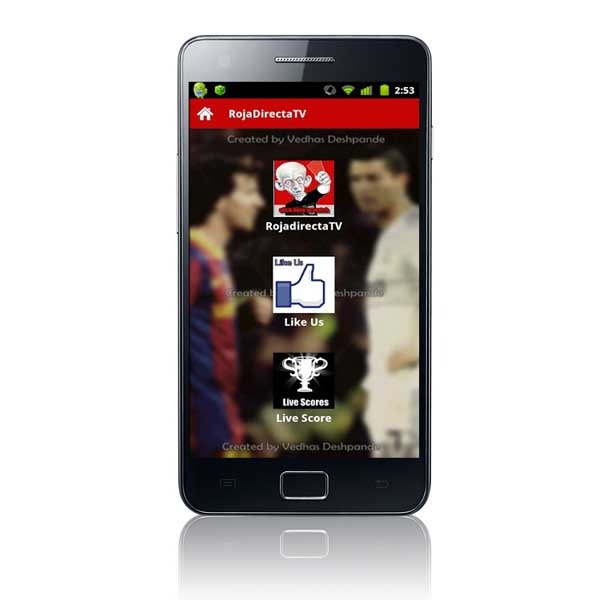 RojaDirectaTV, sigue los partidos en directo con tu Android