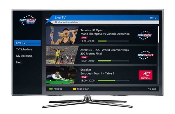 Eurosport Player App, sigue todos los deportes desde tu Samsung Smart TV