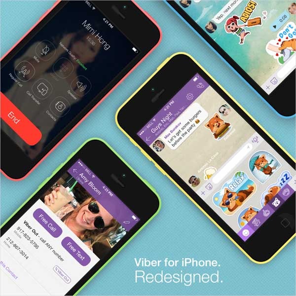 Viber adopta un nuevo aspecto y funciones para iPhone y iPad