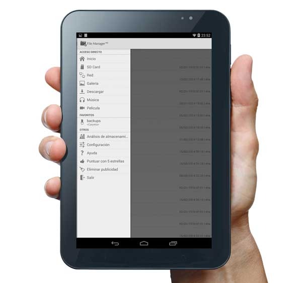 File Manager HD, gestiona todos los archivos de tu móvil o tableta Android