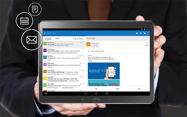 Así­ es la nueva app de correo Outlook para Android, iPhone y iPad