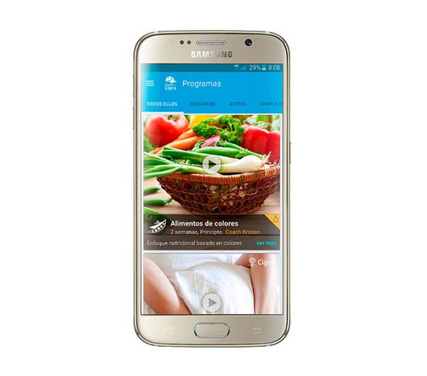 Coach, la app de salud de Cigna y Samsung para aprender buenos hábitos