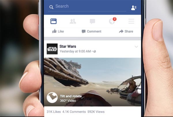 Así­ son los ví­deos de 360 grados que Facebook ya está mostrando
