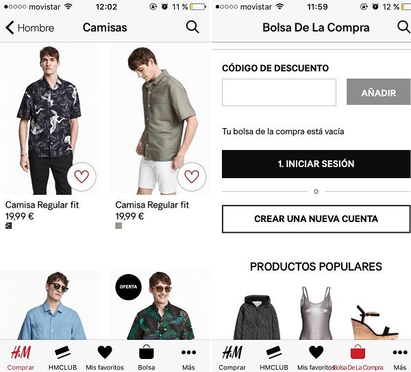 H&M, Zara o Mango, comparamos las apps para comprar ropa online