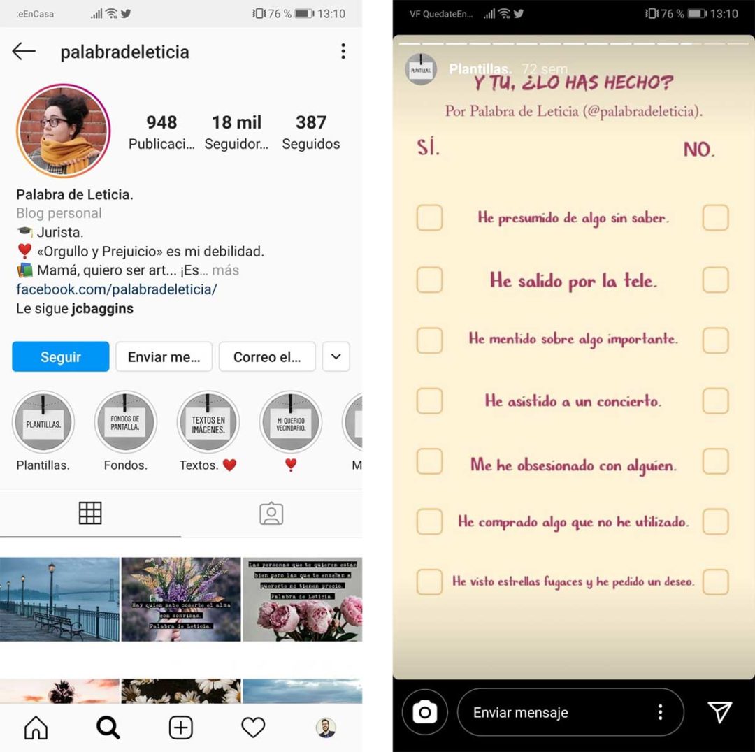 Cómo Encontrar Plantillas Para Hacer Juegos Y Retos En Instagram Stories