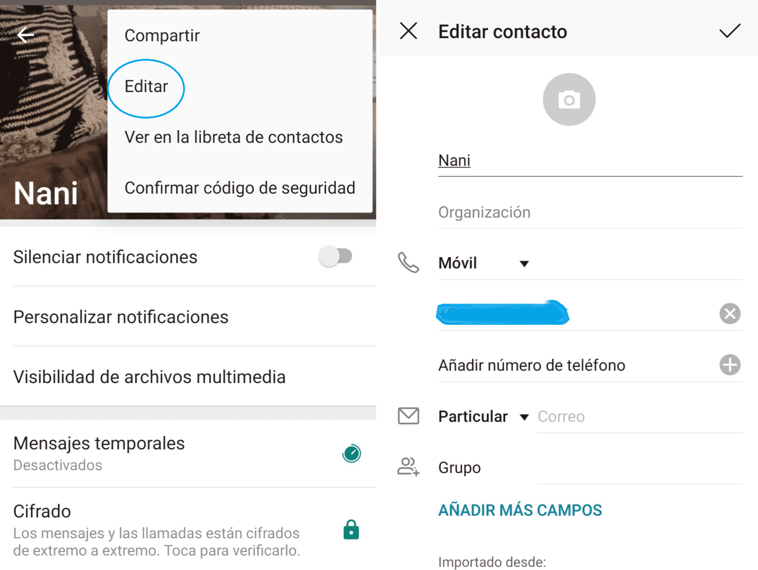 ️ Cómo Cambiar El Nombre En Whatsapp De Un Contacto 0288