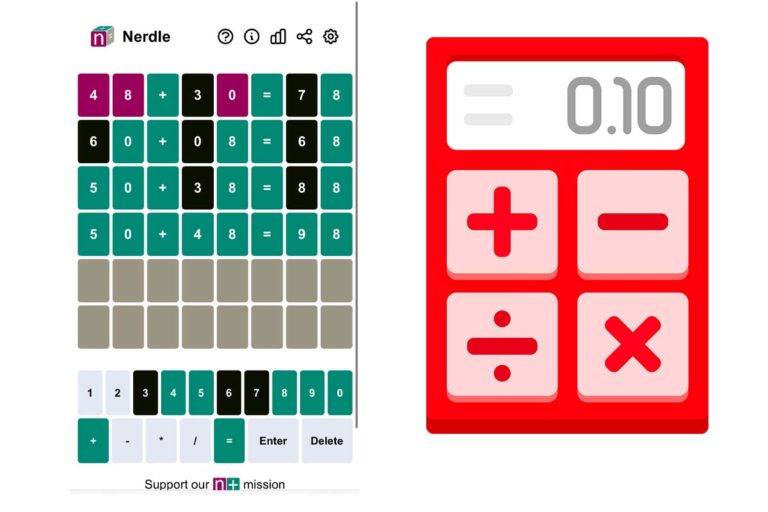 Así es Nerdle, el WORDLE de números y ecuaciones