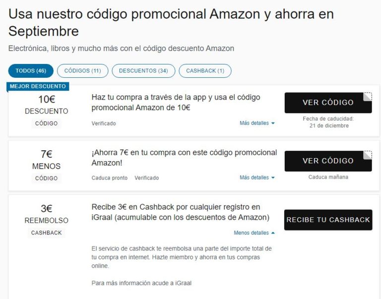 Cómo conseguir un código promocional de descuento en Amazon
