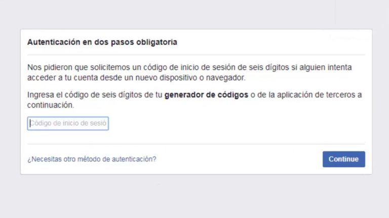 No Me Llega El Código De Inicio De Sesión De Facebook ¿qué Hago 9405