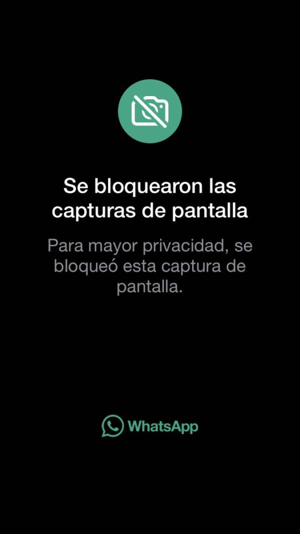 ️ Whatsapp Se Bloquearon Las Capturas De Pantalla 8503