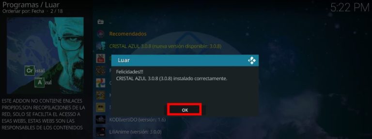 Cristal Azul Es Posible Ver Futbol En Este Addon De Kodi